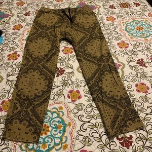 Rue 21 black/tan pants w/unfinished bottom. XL